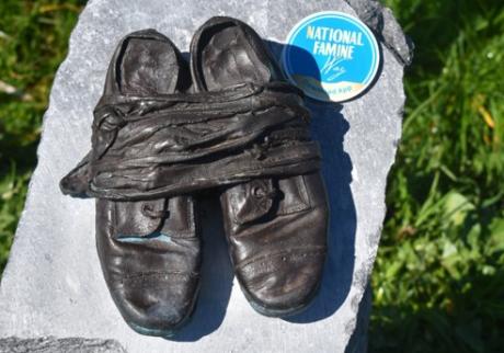 Bronze Shoes along the National Famine Way