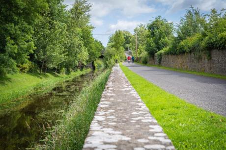 National Famine Way on the Royal Canal towpath