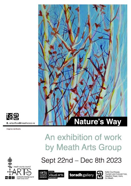 Painting illustrating details of Nature's Way exhibition