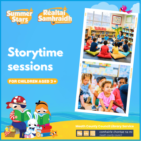 Storytime at Meath libraries free children activity preschool