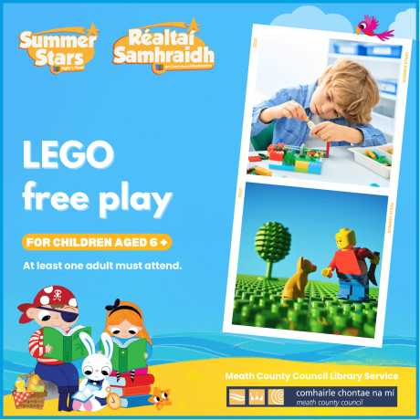 Lego Free Play children activity summer 2025 free meath