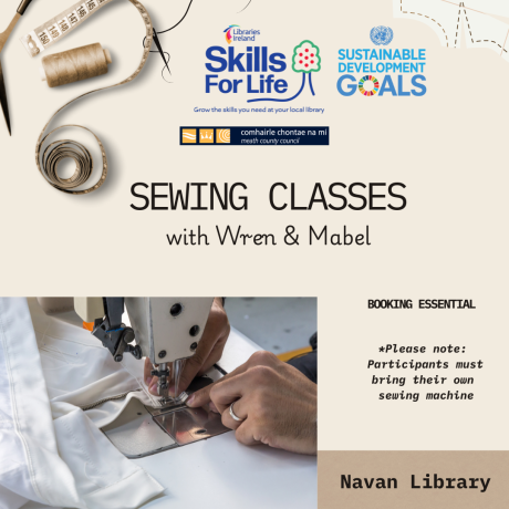 6 Week Sewing Classes with Wren & Mabel - Navan Library