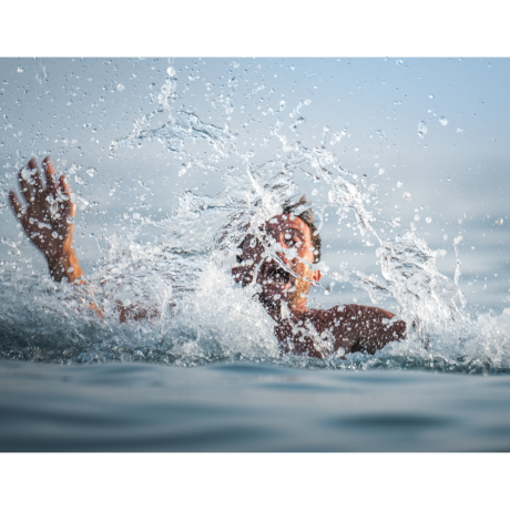 Person in trouble in water