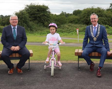 Mayor Cllr. Padraig Fitzimons, CE Kieran Kehoe,Blackwater Park