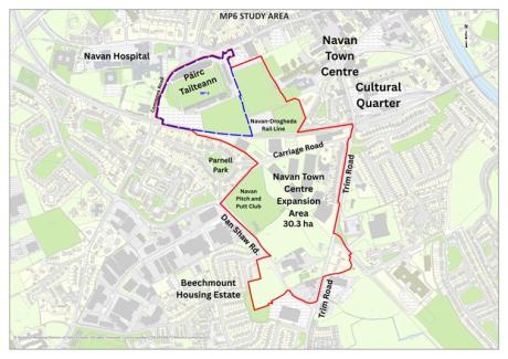 Navan town centre Expansion Map
